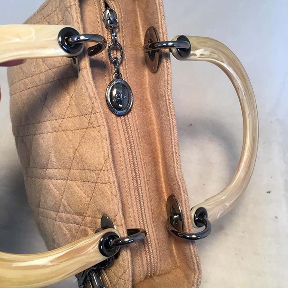 Lady Dior Fabric Satchel - Picture 7 of 9